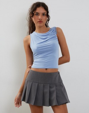 Motel Rocks Hagne Top Vest Dames Blauw | ESA7227UO
