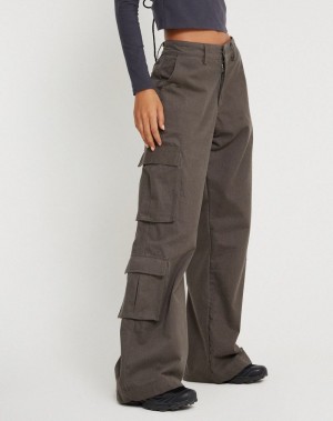 Motel Rocks Shan Brede Leg Broek Dames Donkergrijs | UOV3915MW