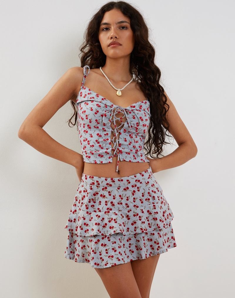 Motel Rocks Lowisa Mini Rokken Dames Blauw | OVJ898VS