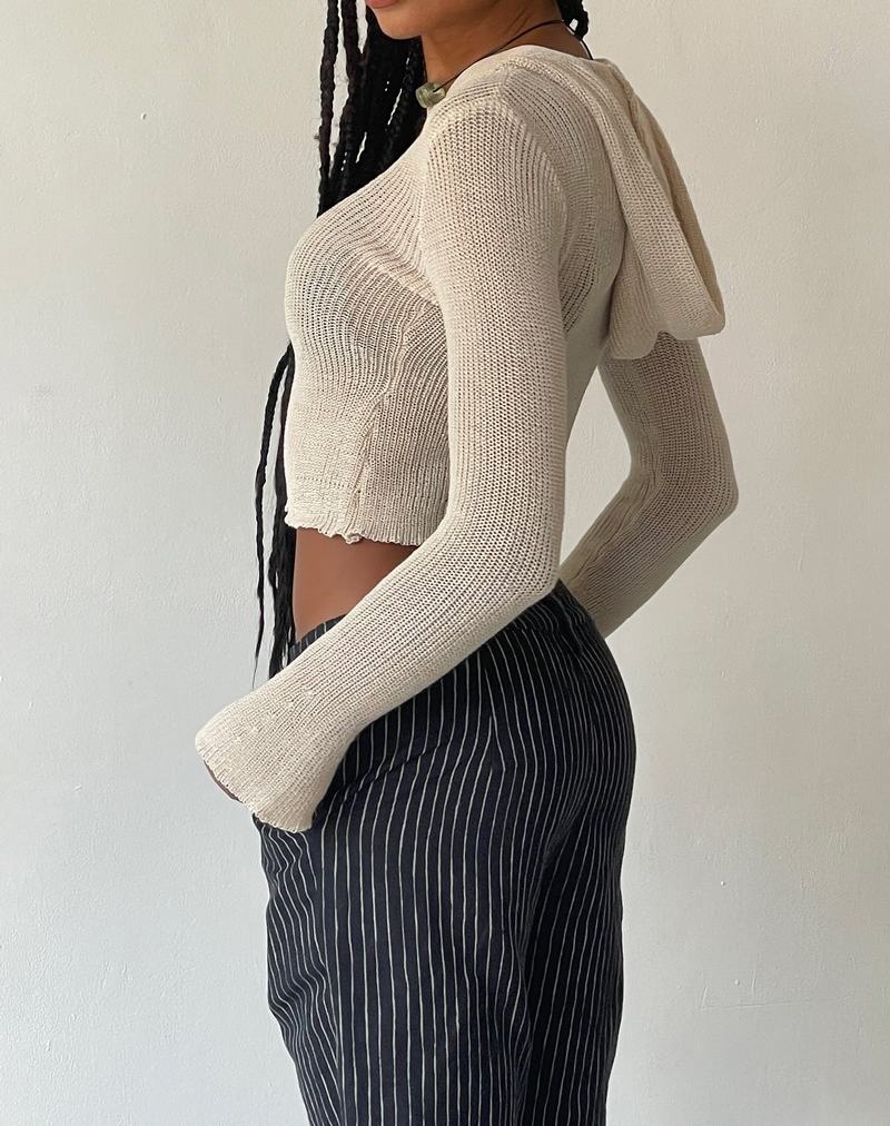 Motel Rocks Motel X Jacquie Mereba Hoodie Dames Beige | ZXL8860TL