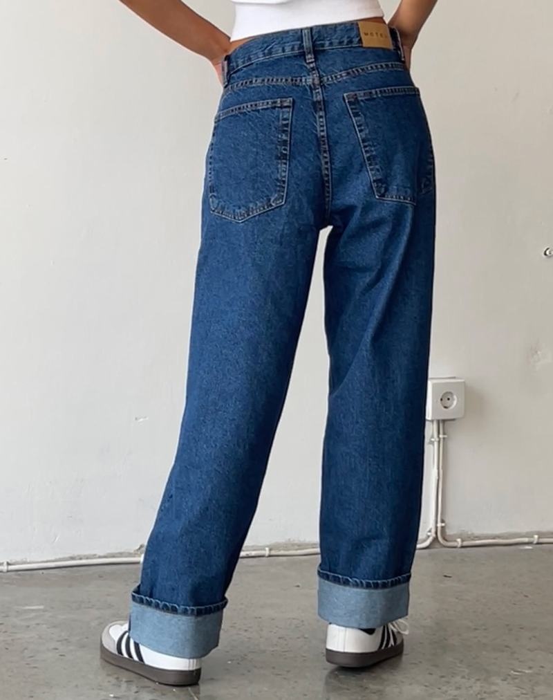 Motel Rocks Oversized Dad Low Rise Jeans Dames Blauw | CLI2294YM