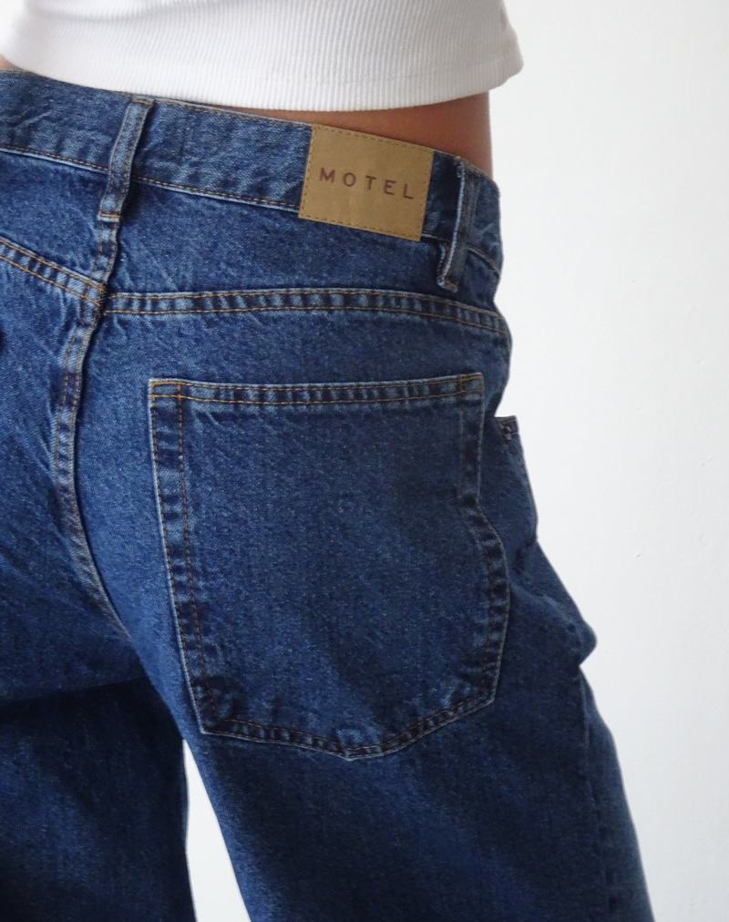 Motel Rocks Oversized Dad Low Rise Jeans Dames Blauw | CLI2294YM