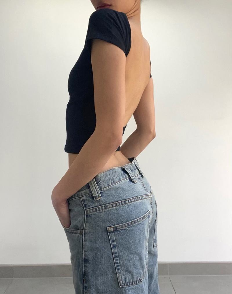 Motel Rocks Skater Low Rise Jeans Dames Lichtblauw | FBN3772TH